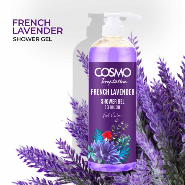 COSMO Temptation Shower Gel – French Lavender 1000ML - Image 2