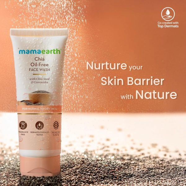 Mamaearth Chia Oil-Free Face Wash with Chia Seed & Ceramides - 100 ml - Image 7