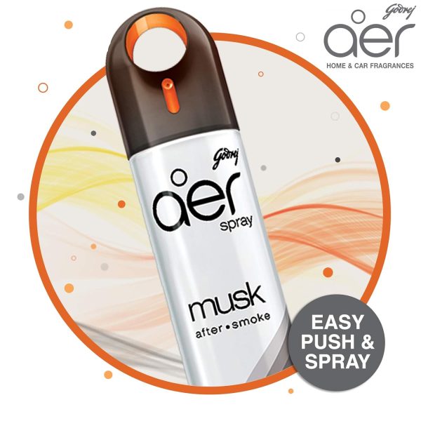Godrej Aer Home Air Freshener Spray - (Musk after smoke) - Image 4