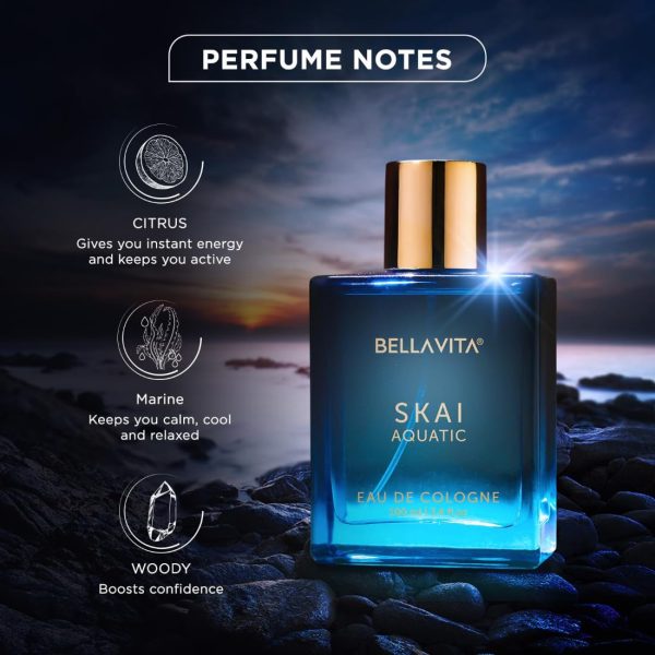 Bella Vita Luxury Skai Aquatic Unisex Long Lasting Perfume - Image 4