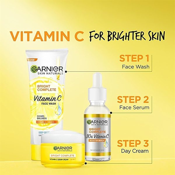Vitamin C Garnier Face Wash Bright Complete 100 g - Image 3