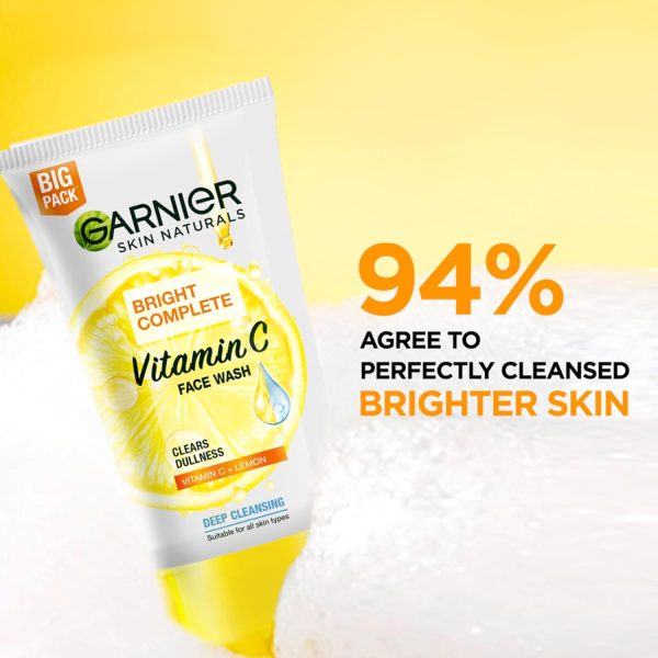 Vitamin C Garnier Face Wash Bright Complete 150 g - Image 2