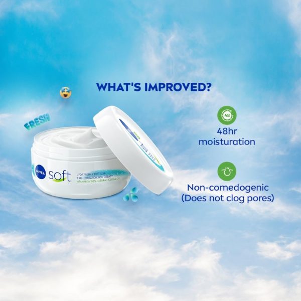 NIVEA Soft Light Moisturizer Cream 100ml - Image 5