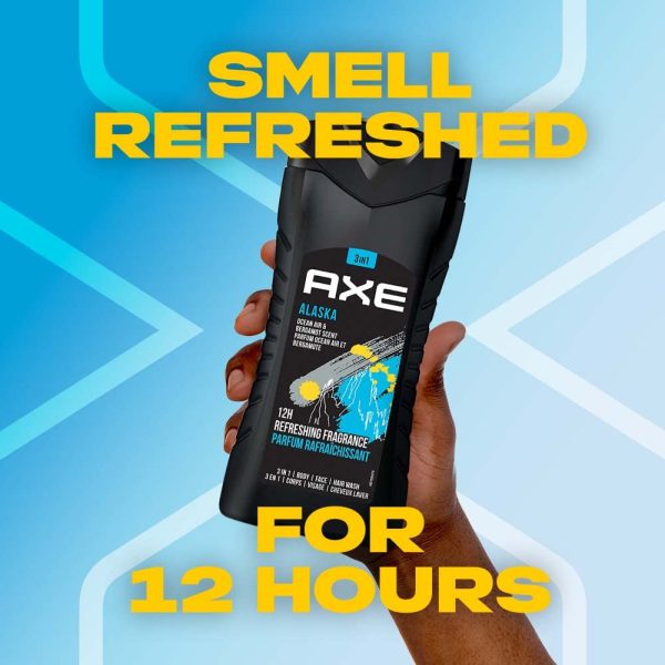 AXE Alaska 3 In 1 Body, Face & Hair Wash for Men 400 ML - Image 2