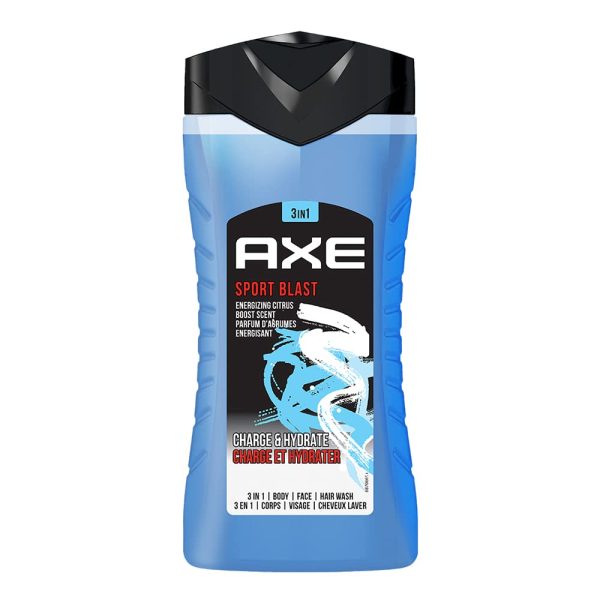 Axe Sports Blast 3 In 1 Body, Face & Hair Wash For Men 400 ML