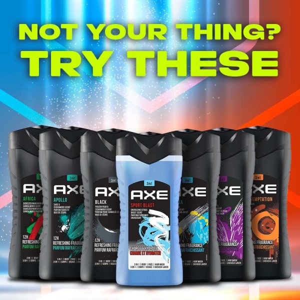 AXE Alaska 3 In 1 Body, Face & Hair Wash for Men 400 ML - Image 5