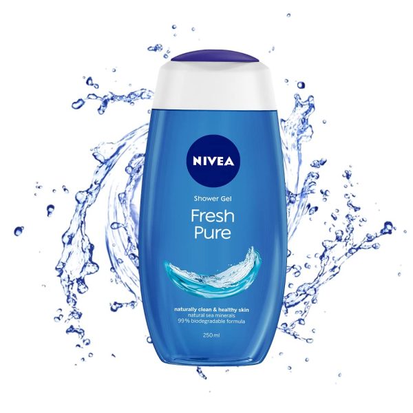 NIVEA Fresh Pure 250 ml Body Wash|Shower Gel