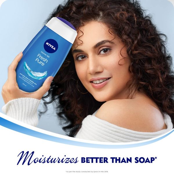 NIVEA Fresh Pure 250 ml Body Wash|Shower Gel - Image 3