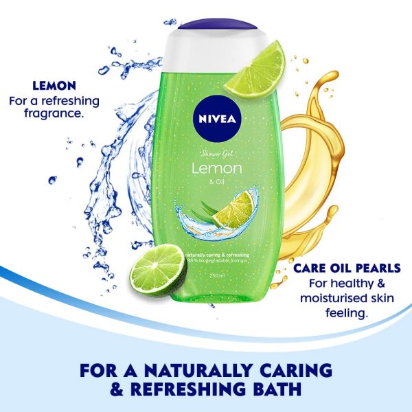 NIVEA Lemon and oil 125 ml Body Wash| Shower Gel - Image 4