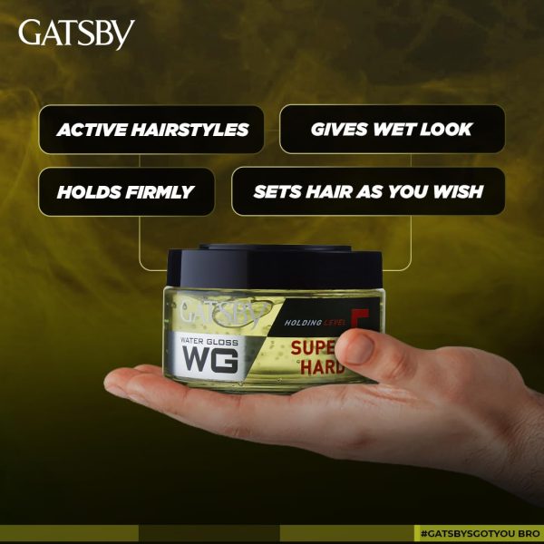 Gatsby Water Gloss - Super Hard Holding Level 5, 300gm - Image 6
