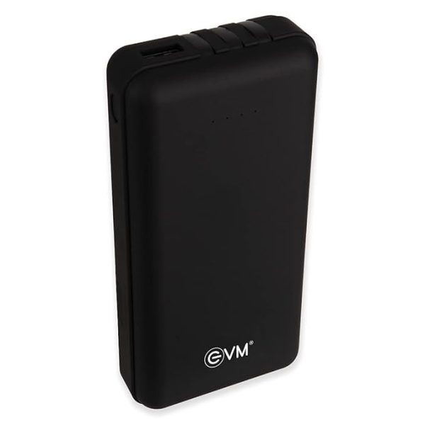EVM Enduro Power Bank 20,000mAh - Portable Charger with in-Built Micro USB, Type-C & iPhone Cable - Compatible with All Smartphones - Metallic Black - 6 Month Warranty (EVM-P0101) - Image 2